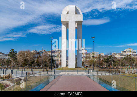 ALBA IULIA, Rumänien - 28. Februar 2019: Denkmal der großen Union in Alba Iulia, Rumänien. Stockfoto