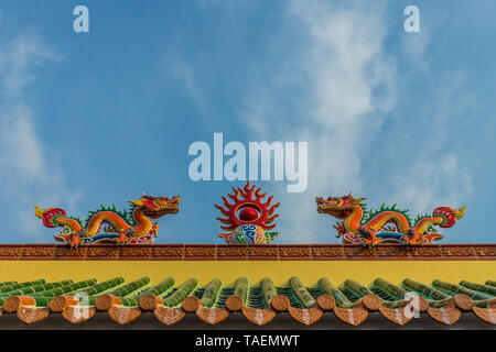 Die Bohne buh Thean Tempel auf dem Fluss in George Town Malaysia Stockfoto