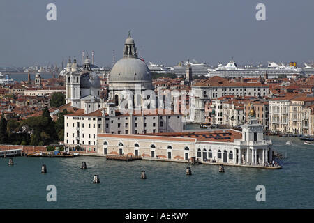 Venedig, Italien, 26. September 2009: Punta della Dogana Art Museum in Venedig, Italien. Stockfoto