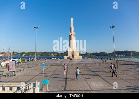 Padrão Dos Descobrimentos, Lissabon Portugal Stockfoto