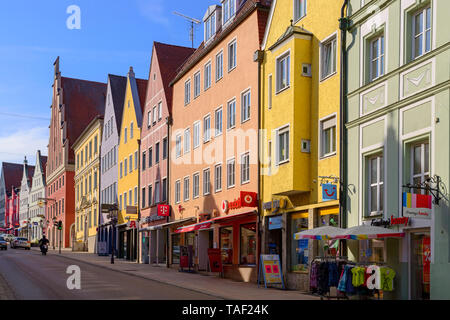 Deutschland, Bayern, Donauwoerth Reichsstraße Stockfoto