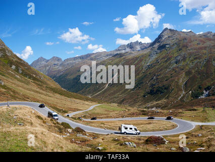 Österreich, Tirol, Paznaun, Galtür, Silvretta Hochalpenstraße Stockfoto