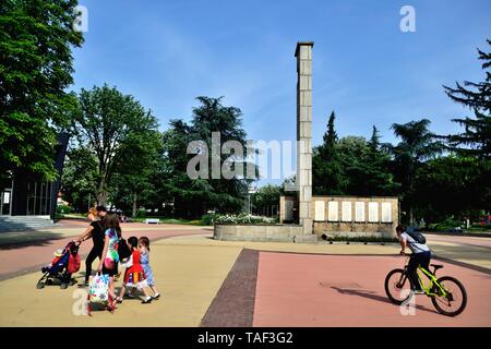 Das Denkmal für die Gefallenen in Kasanlak. Provinz von Stara Zagora BULGARIEN Stockfoto