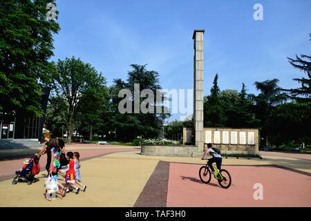 Das Denkmal für die Gefallenen in Kasanlak. Provinz von Stara Zagora BULGARIEN Stockfoto