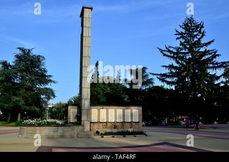 Das Denkmal für die Gefallenen in Kasanlak. Provinz von Stara Zagora BULGARIEN Stockfoto