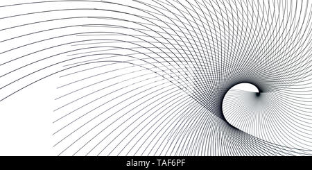 Morphing faszinierende Linien abstraktes Muster Kunst Stockfoto