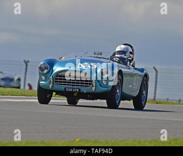 David Cottingham, Adrian King, AC Ace Bristol, Royal Automobile Club Woodcote Trophy, Pre-56 Sportscars, Donington historische Festival, Mai 2019, Motor Stockfoto