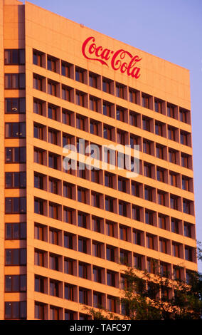 CocaCola internationalen Hauptsitz in Atlanta, Georgia. Stockfoto