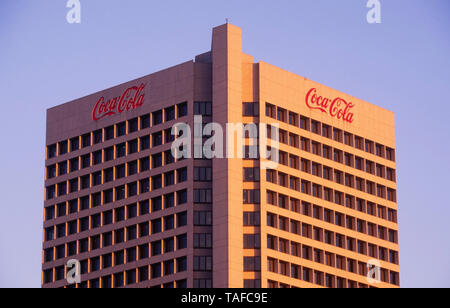 CocaCola internationalen Hauptsitz in Atlanta, Georgia. Stockfoto