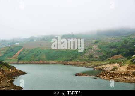 Sapa, Vietnam. - 22. Mai. 2019 Fluss in Lao chai Sapa Tal in Vietnam. Stockfoto