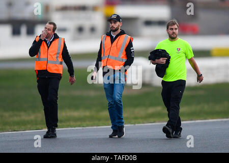 Winton, Victoria, Australien. 26 Mai, 2019. Die Jungfrau Australien Supercars Meisterschaft; 24. Mai 2019, Winton, Victoria, Australien; die Jungfrau Australien Supercars Meisterschaft; Scott Walkingshaw Pye führt eine Spur zu Fuß vor diesem Wochenende Winton SuperSprint Credit: Aktion plus Sport/Alamy leben Nachrichten Stockfoto