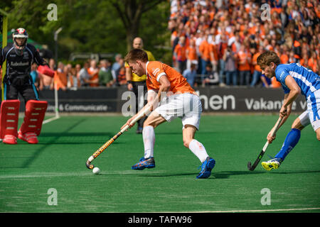 BLOEMENDAAL, 25-05-2019, Hoofdklasse Hockey Heren Seizoen 2018-2019. Veranstaltungsort: HC Bloemendaal. Thierry Brinkman während des Spiels HC Bloemendaal vs SV Kampong. Credit: Pro Schüsse/Alamy Live News Credit: Pro Schüsse/Alamy Live News Credit: Pro Schüsse/Alamy leben Nachrichten Stockfoto