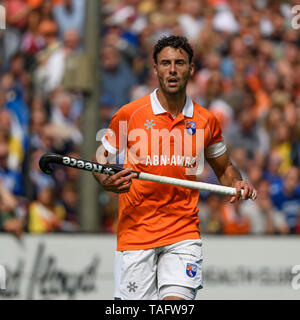 BLOEMENDAAL, 25-05-2019, Hoofdklasse Hockey Heren Seizoen 2018-2019. Veranstaltungsort: HC Bloemendaal. Glenn Schuurman während des Spiels HC Bloemendaal vs SV Kampong. Credit: Pro Schüsse/Alamy Live News Credit: Pro Schüsse/Alamy Live News Credit: Pro Schüsse/Alamy leben Nachrichten Stockfoto