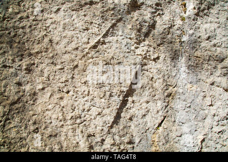 Hintergrund Bild der grauen Stein Oberfläche in den Bergen Stockfoto