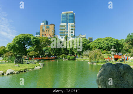 Die Buenos Aires Japanischer Garten Jardin Japones ist ein öffentlicher Garten in Buenos Aires, Argentinien 24.05.2019. Foto Stockfoto