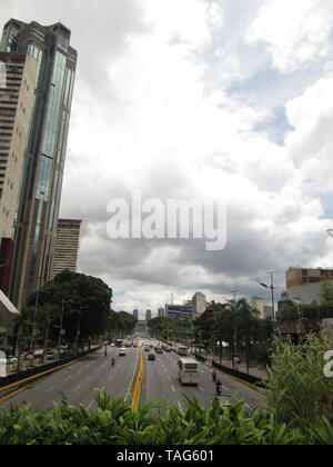 Bolivar Avenue in Caracas, Venezuela Montag, 24. Juli 2017 Stockfoto