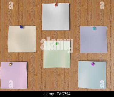 3D-Rendering von leeren Papier und einen Stift in einem Studio Stockfoto