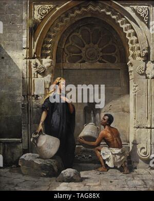 Tadeusz Ajdukiewicz (1852-1916). Pintor polaco. En el Pozo, 1888. Galería de Arte Del Siglo XIX Polaco (Lonja de los Paños, Sukiennice). Museo Nacional de Cracovia. Polonia. Stockfoto