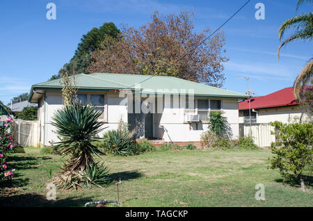 Dies war der Fibro-Zement doppelt verglasten Cottage. Stockfoto