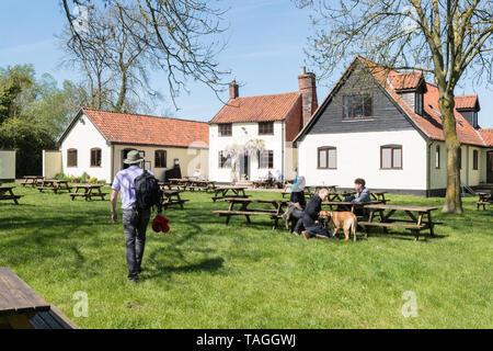 Die Schlösser Pub, Geldeston, Norfolk, England, Großbritannien Stockfoto