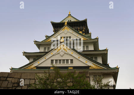 Asien, Japan, Insel Honshu, Präfektur Osaka (大阪府, Ōsaka-fu), Osaka, Osaka Castle (16. Jahrhundert) Stockfoto