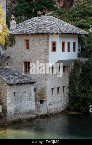 (Tekke) Blagaj Tekija Derwisch Haus, wichtiges Denkmal der frühen osmanischen Periode in Bosnien und Herzegowina Stockfoto