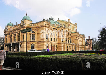 Juliusz Slawackiego Theater in Krakau, Polen. Stockfoto