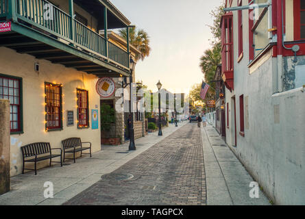 Historische Altstadt von St. Augustine Florida Amerika älteste Stadt Stockfoto