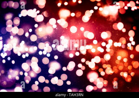 Festliche Weihnachten Hintergrund. Elegante abstrakt Hintergrund mit Lichtern und Sternen Stockfoto