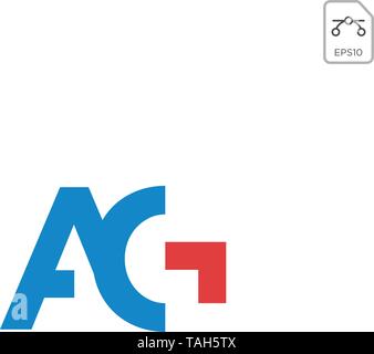 Erste AG Logo oder Symbol business company Vektor Symbol isoliert Stock Vektor