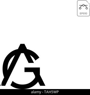 Erste AG Logo oder Symbol business company Vektor Symbol isoliert Stock Vektor