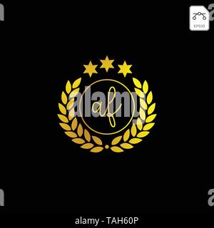 Luxus AG erste Logo oder Symbol business company Vektor Symbol isoliert Stock Vektor