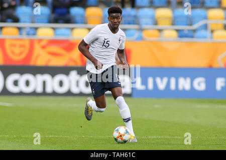 Gdynia, Polen, 25. Mai, 2019: Thomas Basila läuft mit dem Ball die 2019 FIFA U-20 WM Gruppe E Übereinstimmung zwischen Frankreich und Saudi-arabien in Gdynia Stadion in Gdynia. Credit: Tomasz Zasinski/Alamy leben Nachrichten Stockfoto