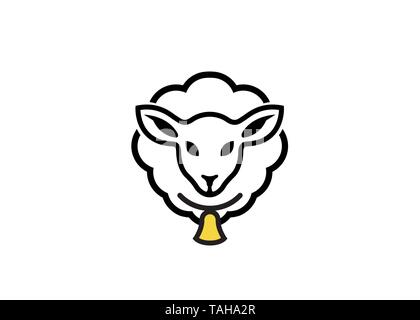 Kreative Schaf Logo Stock Vektor