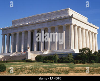 Lincoln Memorial, West Potomac Park, National Mall in Washington DC, Vereinigte Staaten von Amerika Stockfoto