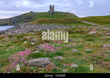 Dunstanburgh Castle, Craster, Northumberland, England, UK, Europa Stockfoto