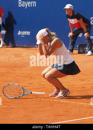 Nürnberg, Deutschland - 25. Mai 2019: Kazach tennis player Yulia Putintseva gewinnen das Finale bei den Euro 250.000 WTA Versicherungscup Stockfoto