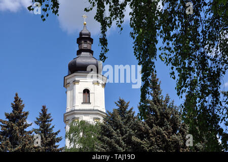 Pinsk, Belarus. Blick auf die Kirche der Himmelfahrt der Jungfrau Maria Stockfoto