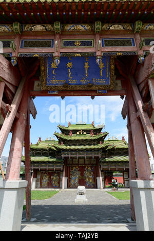 Winter Palace des Bogd Khan in Ulaanbaatar, Mongolei. Stockfoto