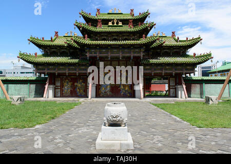 Winter Palace des Bogd Khan in Ulaanbaatar, Mongolei. Stockfoto