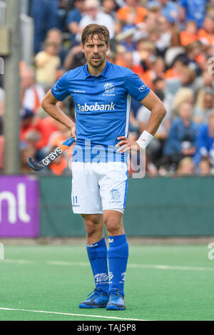 BLOEMENDAAL, 25-05-2019, Hoofdklasse Hockey Heren Seizoen 2018-2019. Veranstaltungsort: HC Bloemendaal. Bjorn Kellerman während des Spiels HC Bloemendaal vs SV Kampong. Credit: Pro Schüsse/Alamy Live News Credit: Pro Schüsse/Alamy Live News Credit: Pro Schüsse/Alamy leben Nachrichten Stockfoto