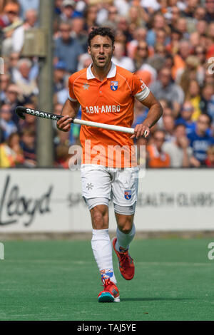 BLOEMENDAAL, 25-05-2019, Hoofdklasse Hockey Heren Seizoen 2018-2019. Veranstaltungsort: HC Bloemendaal. Glenn Schuurman während des Spiels HC Bloemendaal vs SV Kampong. Credit: Pro Schüsse/Alamy Live News Credit: Pro Schüsse/Alamy Live News Credit: Pro Schüsse/Alamy leben Nachrichten Stockfoto