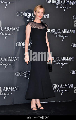 Uma Thurman nimmt das Giorgio Armani 2020 Cruise Collection Fotoshooting auf der Tokyo National Museum am 24. Mai 2019 in Tokio, Japan. Credit: Geisler-Fotopress GmbH/Alamy leben Nachrichten Stockfoto