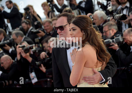 Cannes, Frankreich. 25 Mai, 2019. 72. Filmfestival in Cannes 2019, Abschlussfeier roten Teppich. Im Bild: Quentin Tarantino, Daniella Tarantino Credit: Unabhängige Fotoagentur/Alamy leben Nachrichten Stockfoto