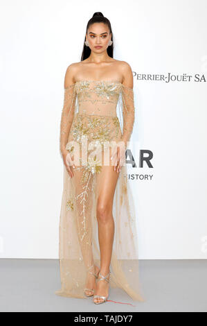 Shanina Shaik die Teilnahme an der 26. amfAR Cinema Against Aids Gala während des 72. Filmfestival von Cannes im Hotel du Cap-Eden-Roc am 23. Mai 2019 in Antibes Stockfoto