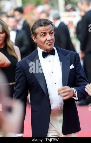 CANNES - 25. Mai: Sylvester Stallone kommt zur Premiere von "CÉRÉMONIE DE CLOTURE/HORS NORMES" während der 2019 Cannes Film Festival am 25. Mai 2019 im Palais des Festivals in Cannes, Frankreich. (Foto durch Lyvans Boolaky/imageSPACE/MediaPunch) Stockfoto