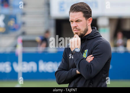 WAALWIJK, Mandemakers Stadion, 25-05-2019, Saison 2018 / 2019, Niederländische Keuken Kampioen Play-offs Finale. Ergebnis 0-0, RKC Assistent coach Sander Duits während des Spiels RKC-Go Ahead Eagles (Play-off) Stockfoto