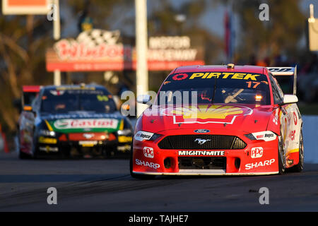 Winton, Victoria, Australien. 25 Mai, 2019. Die Jungfrau Australien Supercars Meisterschaft; Scott McLaughlin treibt die diesem Team Penske Ford Mustang während der Winton SuperSprint Credit: Aktion plus Sport/Alamy leben Nachrichten Stockfoto