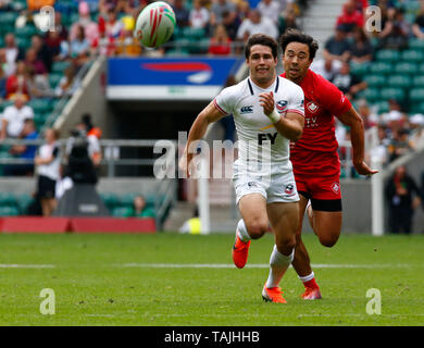 London, Großbritannien. 26 Mai, 2019. LONDON Vereinigtes Königreich. 26. Mai, 2019. Madison Hughes der USA während der HSBC London 7 s zwischen und Johan Cruyff ArenaTwickenham am 26. Mai 2019 Credit: Aktion Foto Sport/Alamy leben Nachrichten Stockfoto
