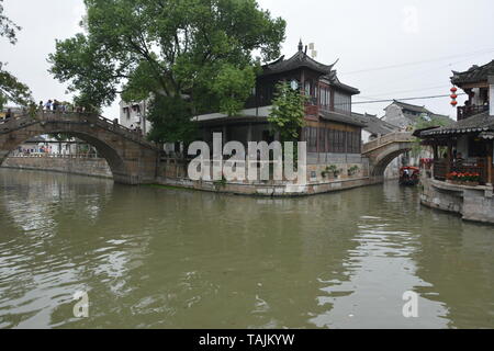 Fengjing Travel-Reise von Shanghai - die berühmten Städte erkunden Stockfoto